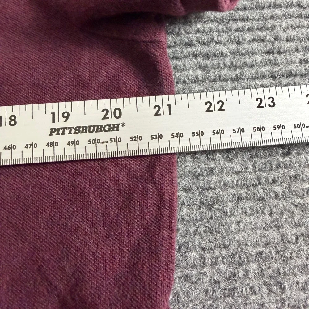 Polo Ralph Lauren Mens Custom Slim Fit Polo Shirt Burgundy Maroon Large L Pony